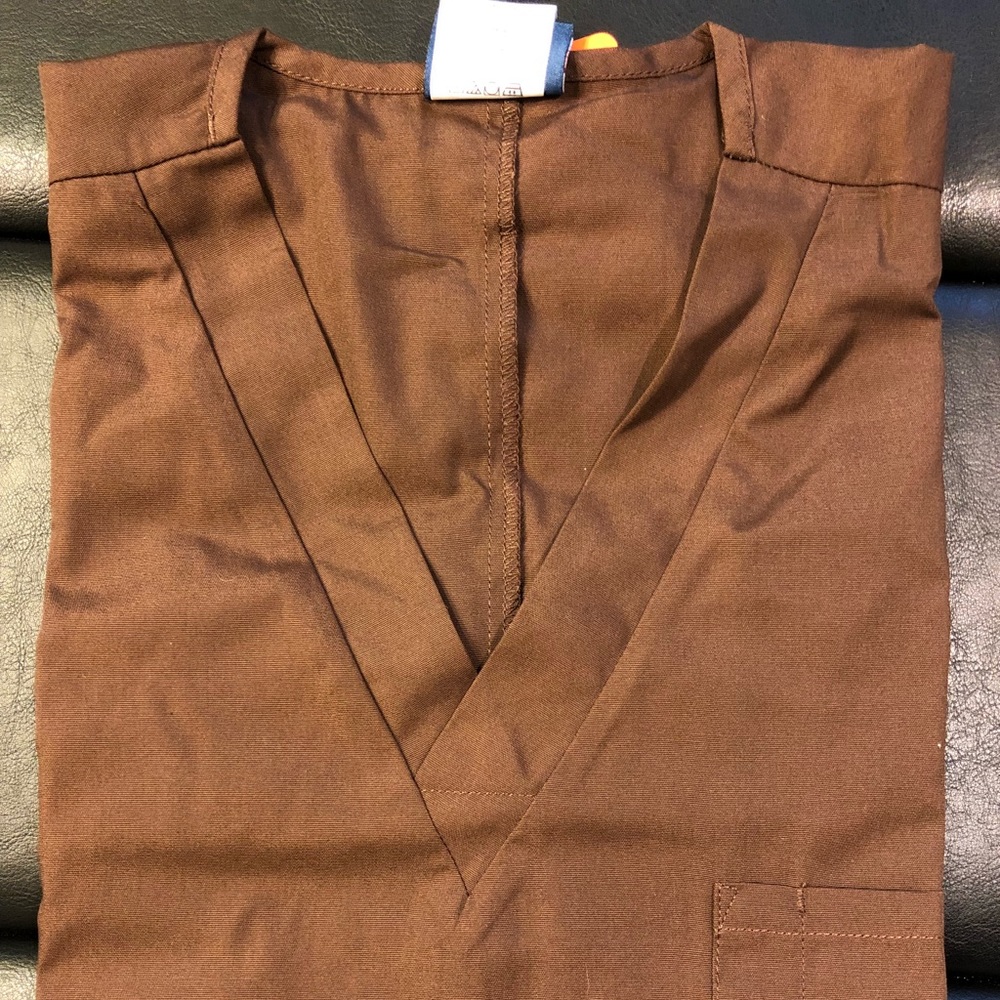 NEW Dark Brown Scrub Shirt